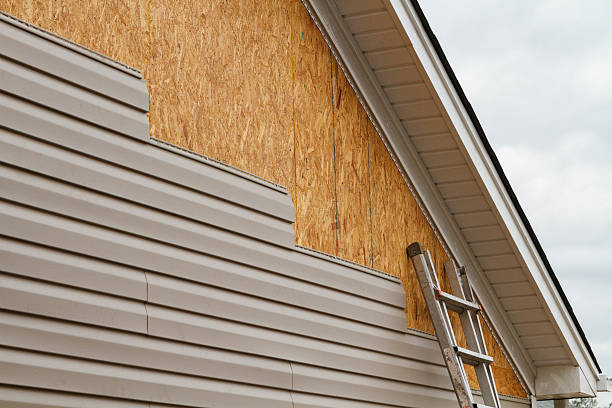 Professional Storm Damage Siding Repair technician working in Hanover, MN